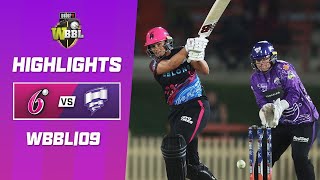 Sydney Sixers v Hobart Hurricanes  WBBL09 [upl. by Oer]