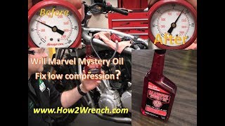 Part 1 Does the Marvel Mystery Oil trick REALLY work to raise low compression [upl. by Lyrak163]