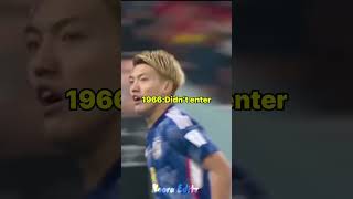 Japan World Cup history 19302022 shorts football japan [upl. by Raffarty]