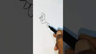 Lets Learn How To Draw Rooster Drawing For Kids short painting trending shorts viralvideo diy [upl. by Earleen]