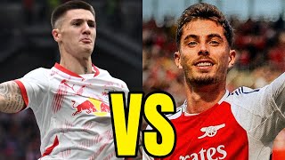 Benjamin Sesko vs Kai Havertz  202425  Arsenal jump to the front of the queue in battle for Sesko [upl. by Urbain145]