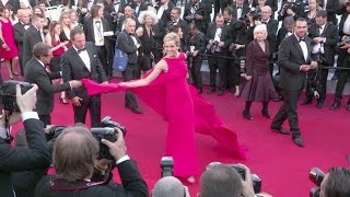 Stunning Petra Nemcova on the red carpet for the Premiere of Mal De Pierres in Cannes [upl. by Doralia]