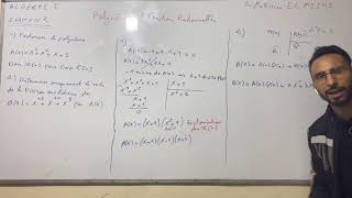 Algèbre 1 Polynômes et fractions rationnelles Examen N2 [upl. by Wayolle795]