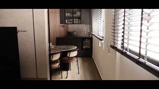 Modern Industrial theme interior design 3 Room HDB Resale by PRDT Interiors [upl. by Clite652]