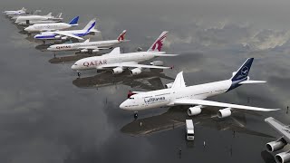 Top15 Largest Planes Length Comparison 3D [upl. by Ailehc]