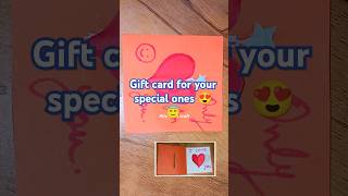 Easy gift card diy artartistartworkshots papercardsgiftcraftideastrending trendingshorts❤😍 [upl. by Aniez]