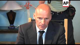 Lawyer representing Anders Breivik holds presss conference [upl. by Laius]