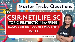 CSIR NET LIFE Sc Biochemistry Restriction Mapping Dec 23 solved questions [upl. by Warrick285]