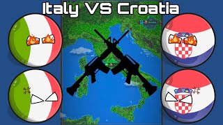 Italy VS Croatia Worldbox Timelapse [upl. by Akemej]