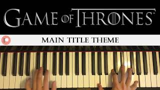 Game Of Thrones  Main Theme Piano Cover  Patreon Dedication 255 [upl. by Calie]