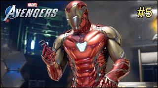 Iron Man Avengers End Game SUIT  Marvels Avengers Gameplay 5 [upl. by Enitsirt]