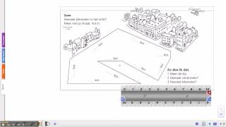 Pluspunt 3 groep 5 blok 4 les 8 schaalrekenen [upl. by Nnylodnewg]