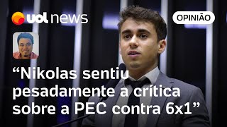 Escala 6x1 Nikolas passa recibo e mostra debate da PEC como derrota do extremismo diz Sakamoto [upl. by Ahseka]