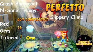 Crash Bandicoot Slippery Climb Red Gem PS4 ITA [upl. by Terena]