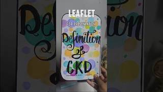 easiest leaflet for presentation😍 leaflet craft project [upl. by Koh723]