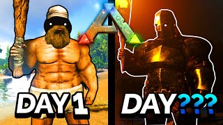 I Spent 100 Days in ARK Survival Evolved As A Noob [upl. by Adla522]