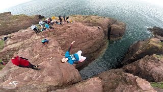 Arbroath Cliffs  Tombstoning Scotland [upl. by Virginia610]