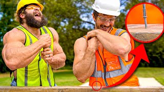 Bodybuilder vs Handyman Screwdriver Challenge [upl. by Charron]