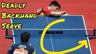 BACKHAND SERVE tutorial  Same motion Different SPIN [upl. by Arbma]