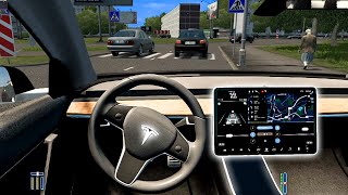 City Car Driving  Tesla Model 3  Fast Driving [upl. by Nue]