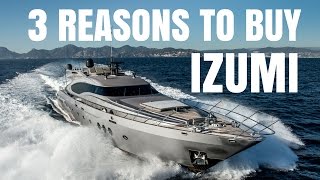 Palmer Johnson 120 super yacht for sale  3 Reasons to Buy IZUMI [upl. by Dickens]