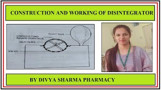 PRINCIPLE CONTRUCTION AND WORKING OF DISINTEGRATOR PHARMACEUTICS BY DIVYA SHARMA rossbeatermill [upl. by Des]