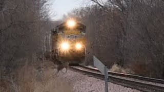 Train hits deer Graphic content [upl. by Arahsit]