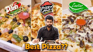 Best Pizza in Lahore 2021  Pizza Hut VS Zaatar VS Delish Pizza Bar  BTN Food  Rahgir [upl. by Ertha]