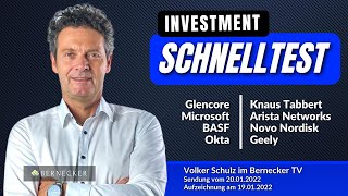 InvestmentSchnelltest inkl Microsoft BASF Novo Nordisk Geely Okta usw [upl. by Jacey]