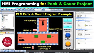 HMI Programming for Pack amp Count Project Example  Design Tutorials [upl. by Ennovyahs]