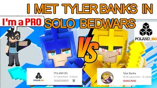 I met Tyler Banks in solo bedwars Blockman Go [upl. by Arhsub]