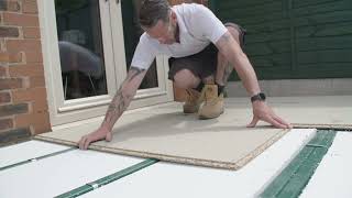 Installing chipboard flooring  Grey Base 7  ConservatoryLand [upl. by Yziar]