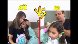 MÃE VS PAI CUIDANDO DE BEBÊS  TIPOS DE BEBÊS 4   Julia Moraes [upl. by Hnao]