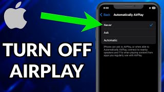 How To Turn Off AirPlay On iPhone [upl. by Aytida260]