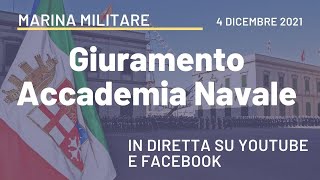 Livorno 4 dicembre 2021 cerimonia di giuramento solenne per gli allievi dellAccademia Navale [upl. by Gimpel]