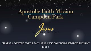 Apostolic Faith Mission Campden Park Live Stream  Sunday Morning Service  25th August 2024 [upl. by Hsatan]