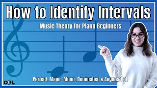 Identifying Intervals Perfect Major Minor Augmented Diminished  Music Theory for Beginners [upl. by Fadiman]