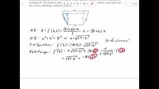 A10 – Extremwertaufgabe Klausur WiSe 2324 [upl. by Erdnaet]