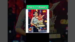 Dhee winners 1to 17 dheerajdhee dheewinnersshekarmasterdance shortsytshorts meghanarawtelugu [upl. by Wolf739]