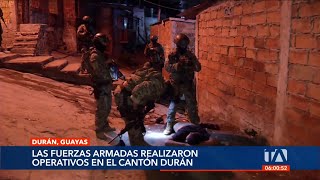 FFAA realizaron operaciones militares para capturar a 3 bandas terroristas en Durán [upl. by Leo]