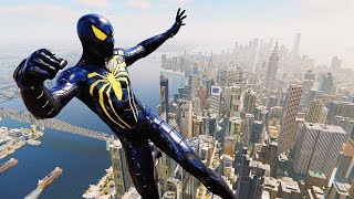 SpiderMan PS4  AntiOck Suit Master Combat Web Swinging amp Free Roam Gameplay [upl. by Yecrad]