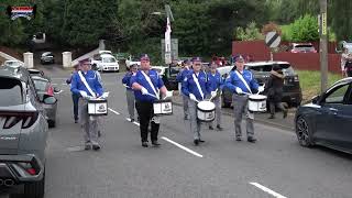 Derryoghill Flute Band  Ballyrea Boyne Defenders Flute Band Parade 2024 [upl. by Annirok]