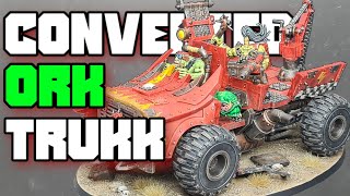 Converted Ork Trukk Warhammer 40K Convert and Paint Tutorial [upl. by Cullan461]