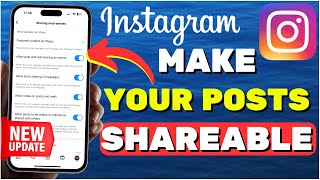 How To Allow People To Share Your Post On Their Instagram Story NEW UPDATE [upl. by Grantham487]