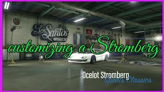 GTA 5 ONLINE  CUSTOMIZING NEW STROMBERG CAR [upl. by Eetnahc]