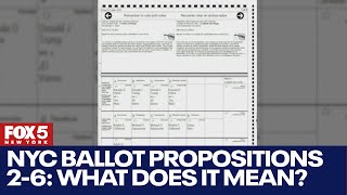 NYC Ballot propositions 26 What they mean for voters [upl. by Akcirret159]