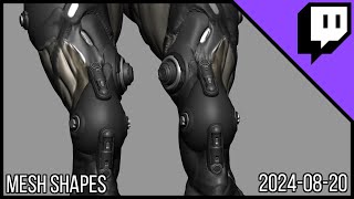 3D Character Sculpting  Marco Plouffes Twitch Stream of 20240820  Leg shape and primitives [upl. by Powder307]