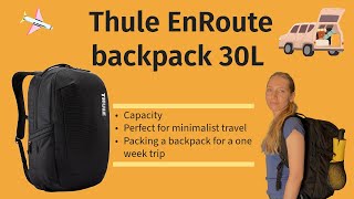 Thule backpack Enroute 30l review The best backpack for travel [upl. by Argella]