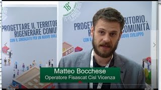 XVIII Congresso CISL Vicenza  intervista a Matteo Bocchese operatore Fisascat [upl. by Durtschi995]