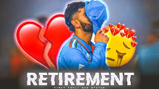 Virat Retirement plan  Virat Kohli T20 World Cup 2024 Status [upl. by Ollecram555]